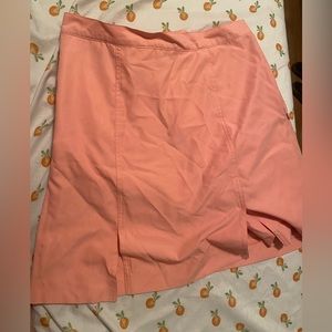 salmon pencil skirt